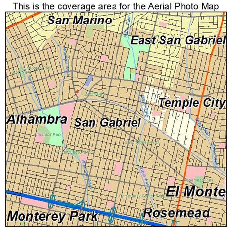 Map and Data for San Gabriel California .